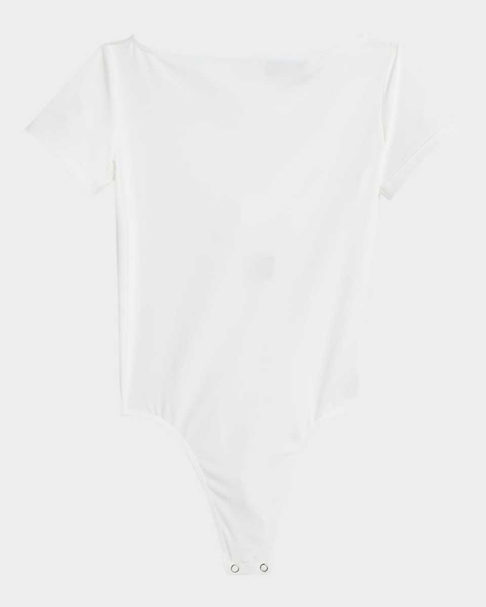 Compact Jersey Short-Sleeve Bodysuit